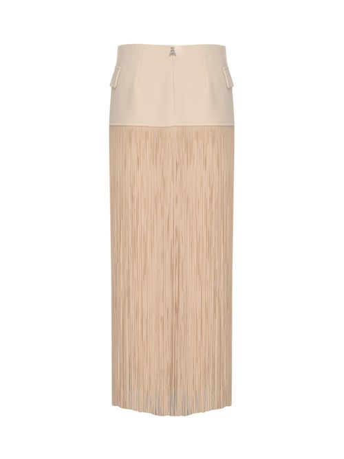 Cintura a portafoglio in tessuto con frange Warm Ivory Patrizia Pepe | 8F0124 A6F5W409